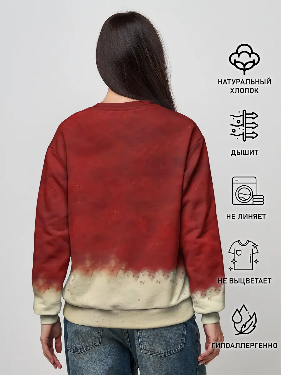 Женский свитшот / Аста с мечом Чёрный клевер