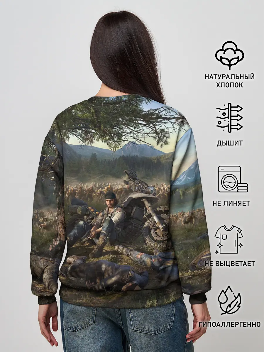 Женский свитшот / Days gone Дикон и толпа фриков