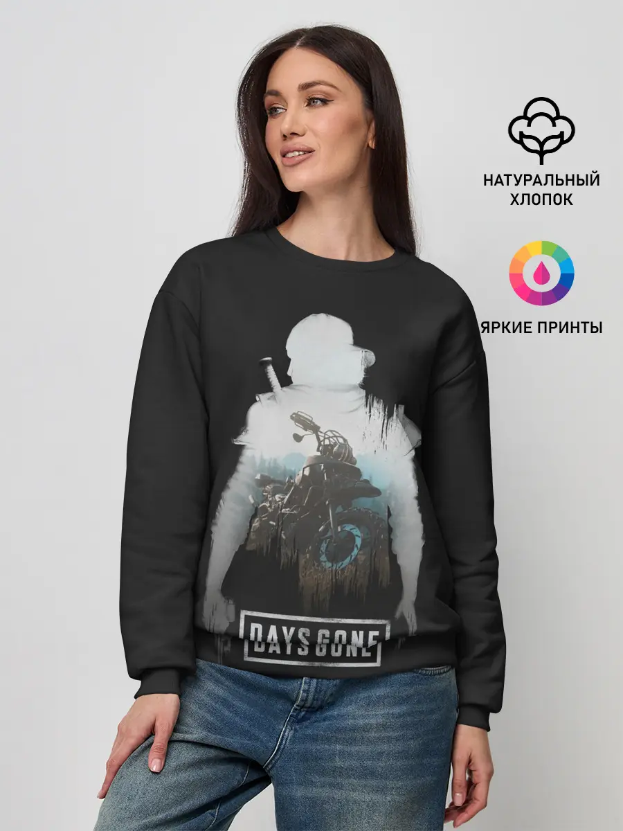 Женский свитшот / Days gone силуэт Дикона