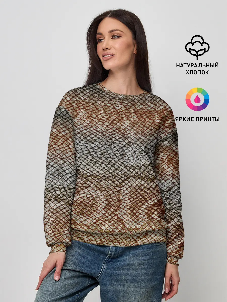 Женский свитшот / Snake skin