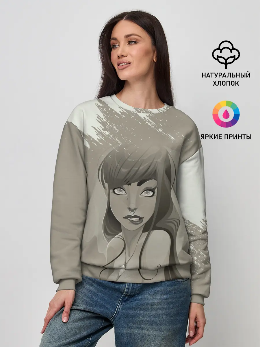 Женский свитшот / Красивая русалка | Beautiful mermaid