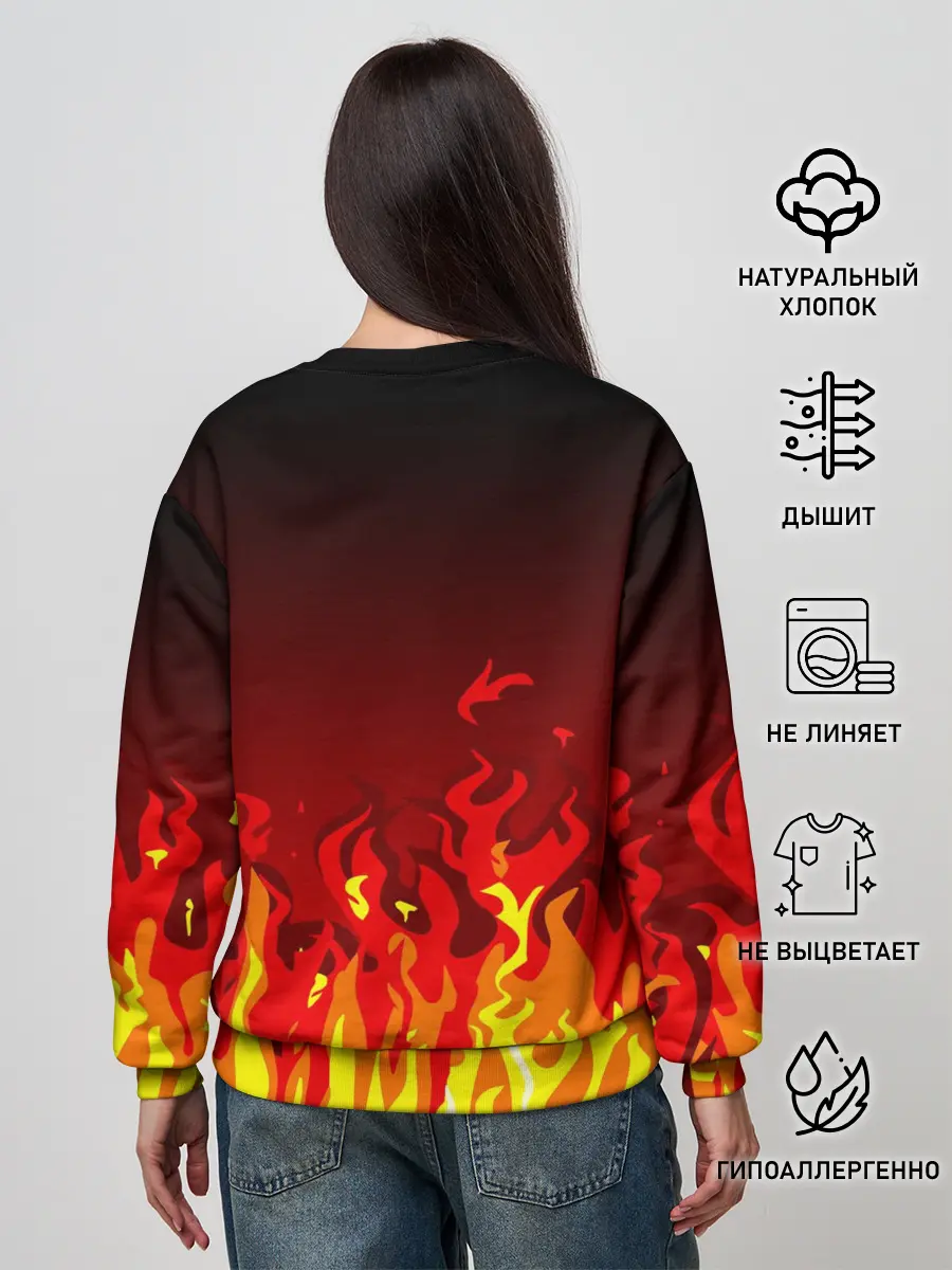 Женский свитшот / MANCHESTER UNITED / ДЬЯВОЛ