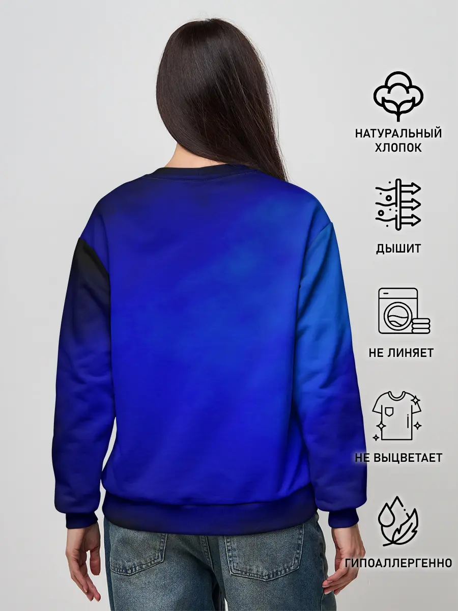 Женский свитшот / Русалка скелет | Mermaid skeleton