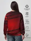 Женский свитшот / 3D red Абстрактные линии