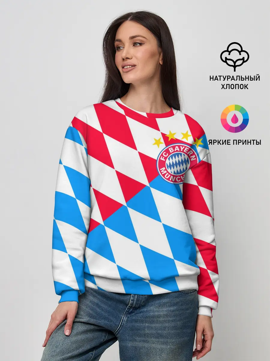 Женский свитшот / ФК БАВАРИЯ / BAYERN / МЮНХЕН
