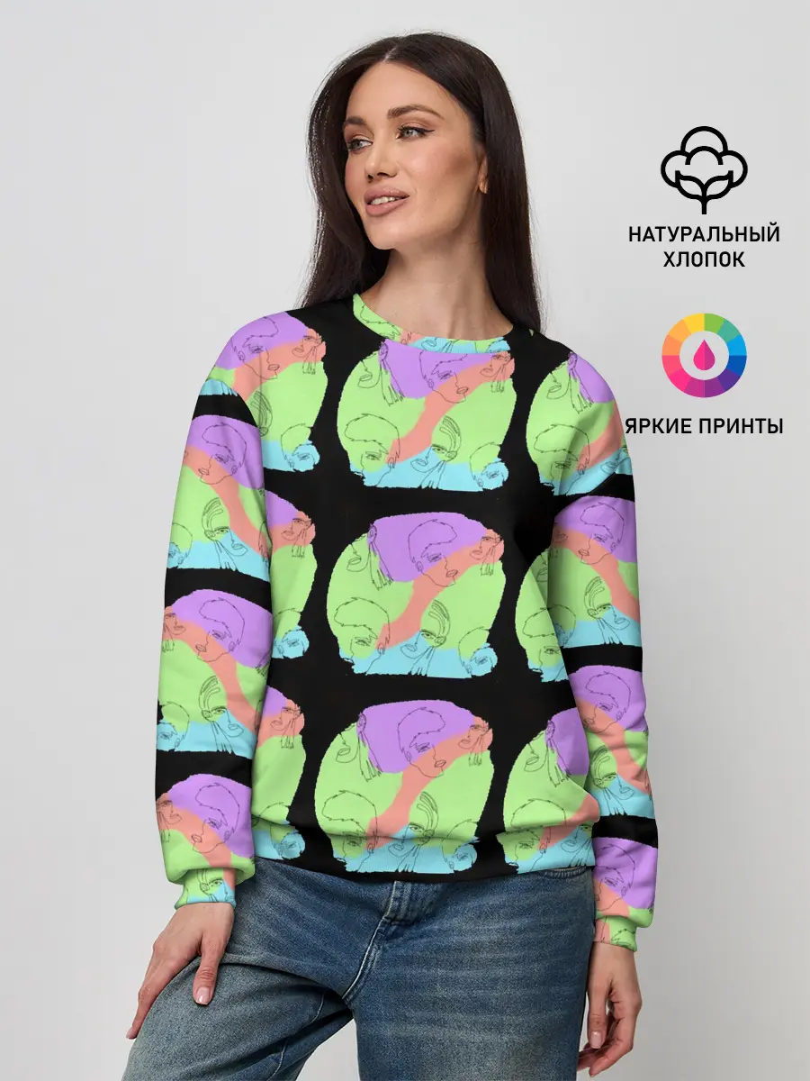 Женский свитшот / Лица