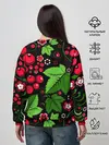 Женский свитшот / ХОХЛОМА ЛИСТЬЯ И ЯГОДЫ