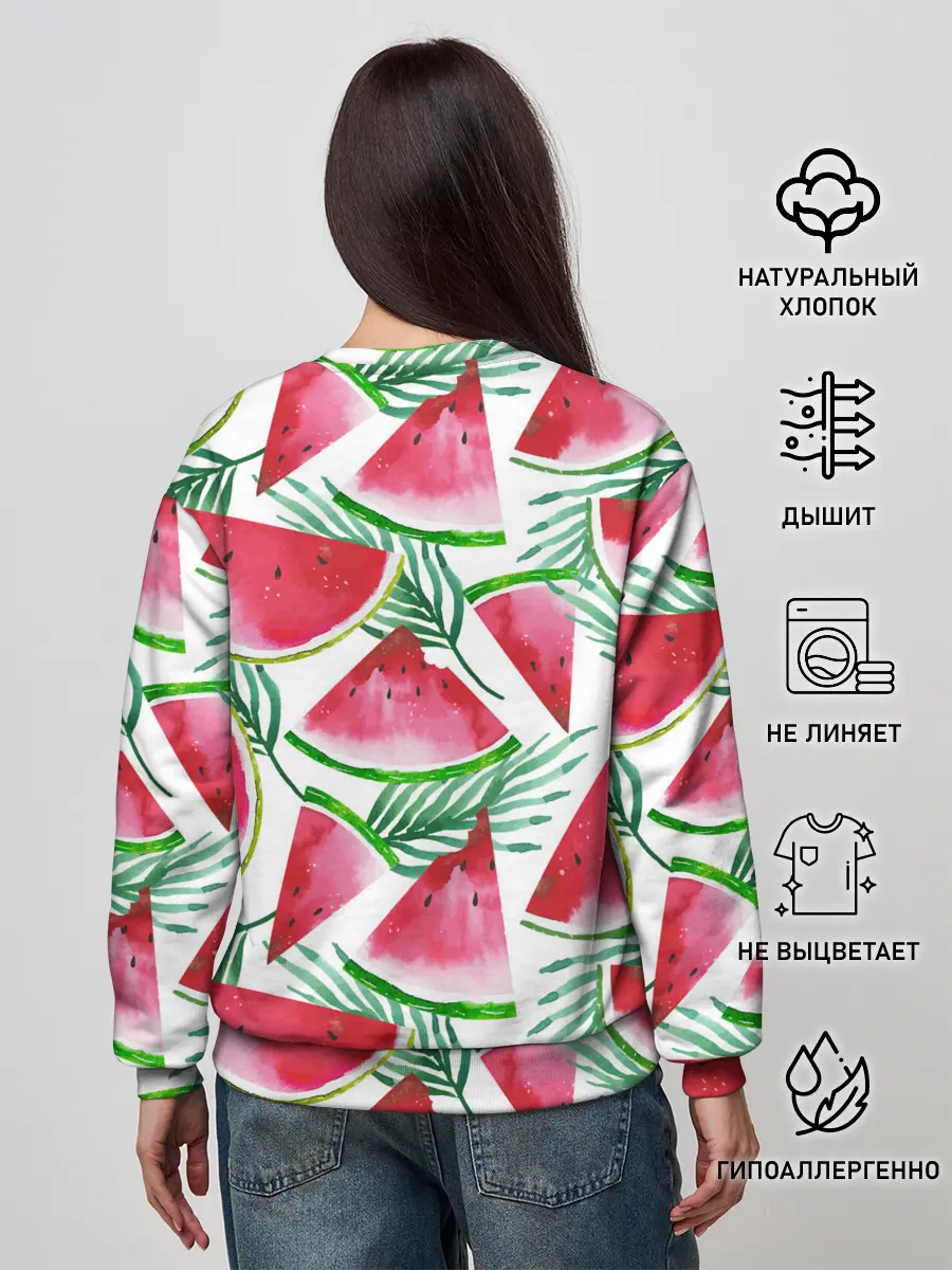 Женский свитшот / Арбузное настроение