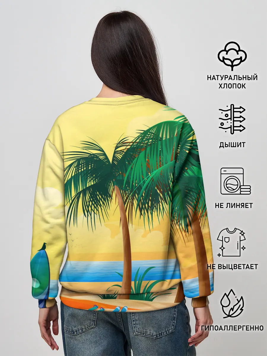 Женский свитшот / Пляж