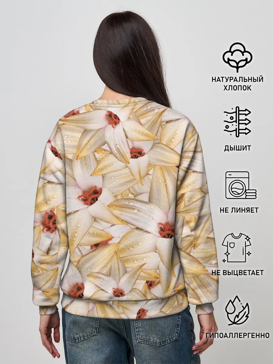 Женский свитшот / Яркие Цветы