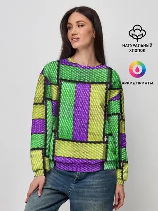 Женский свитшот / Цветные Ремешки