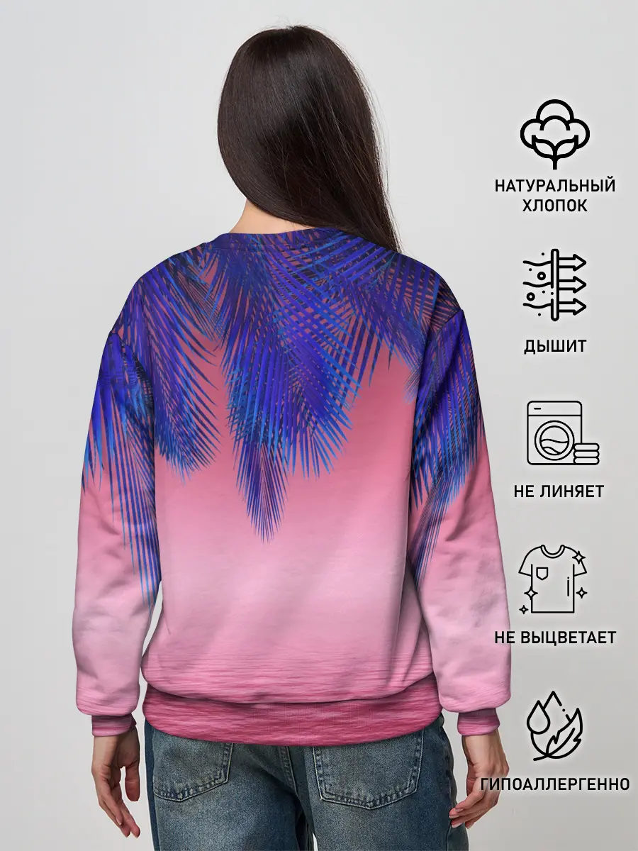 Женский свитшот / Неоновые Тропики