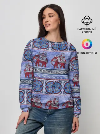Женский свитшот / Индийский Орнамент
