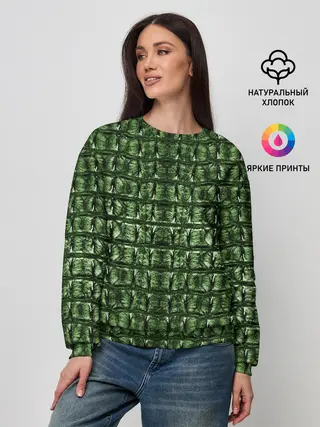 Женский свитшот / Текстура Аллигатора
