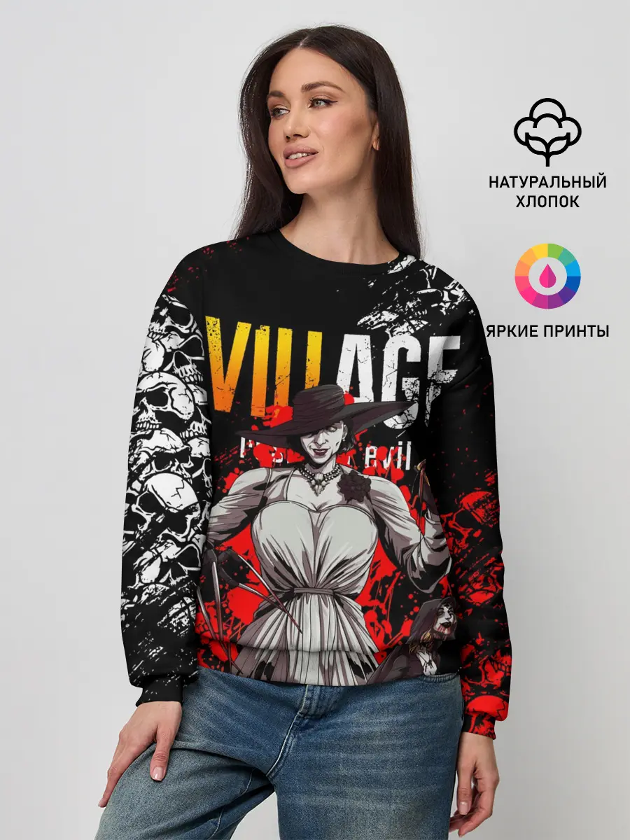 Женский свитшот / RESIDENT EVIL 8 / ДИМИТРЕСКУ