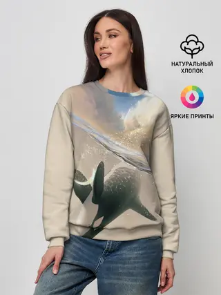 Женский свитшот / косатка