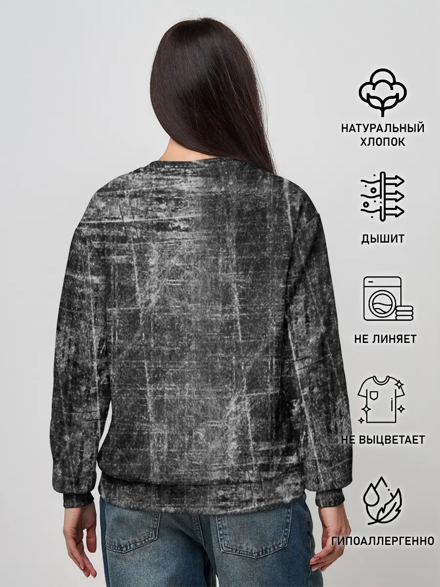 Женский свитшот / Потертости