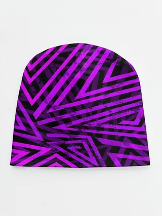 Детская шапка / Неоновая геометрия