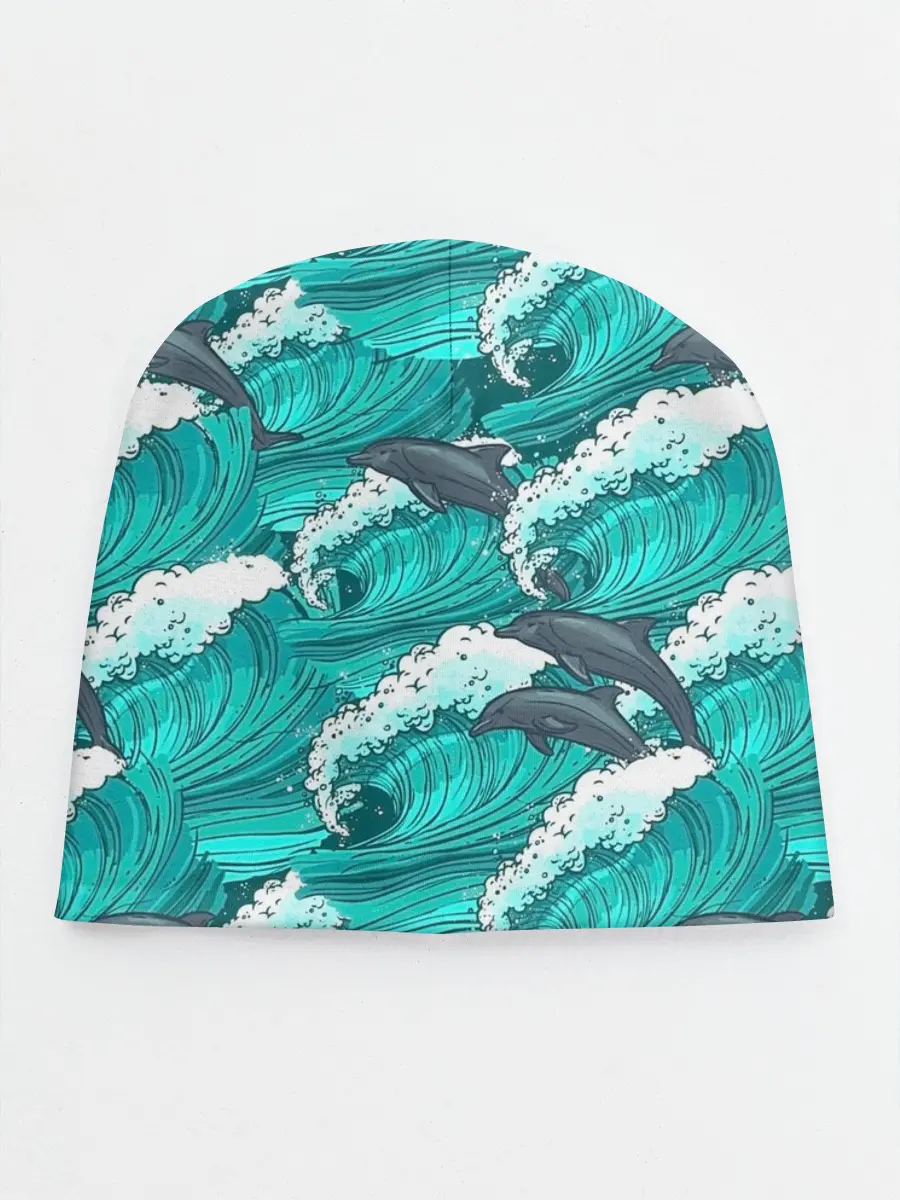 Детская шапка / Дельфины
