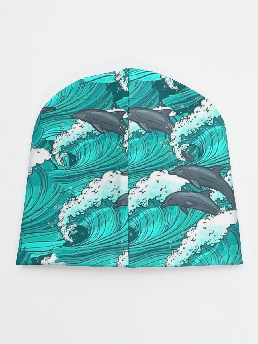 Детская шапка / Дельфины