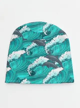 Детская шапка / Дельфины