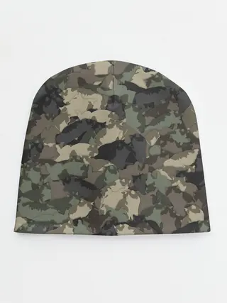 Детская шапка / Камуфляж с толстыми котами