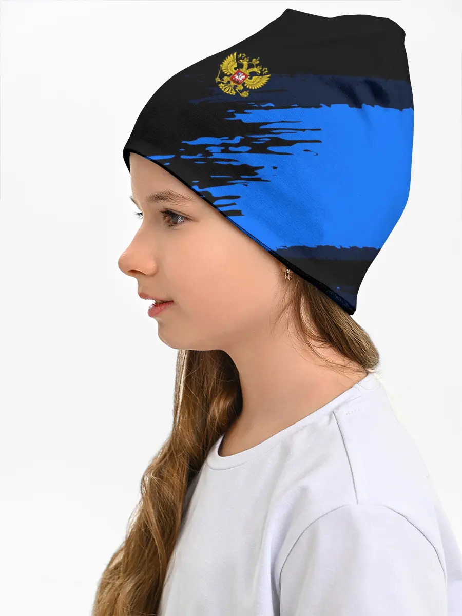 Детская шапка / Russia-sport collection BLUE