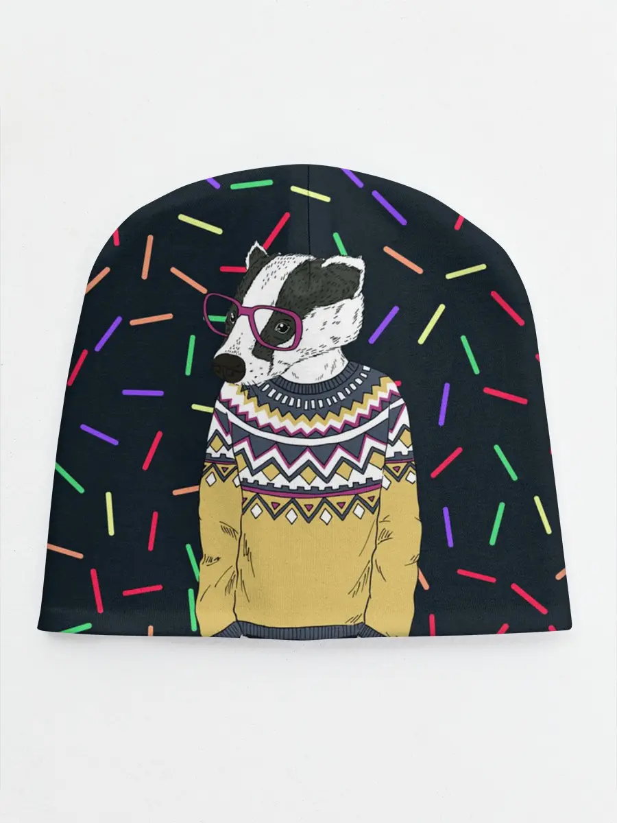 Детская шапка / Барсук