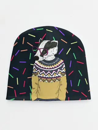 Детская шапка / Барсук