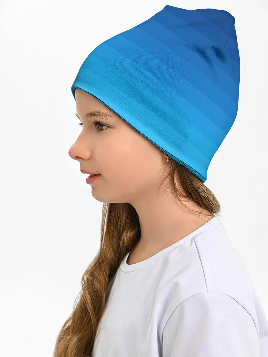 Детская шапка / Синие полосы