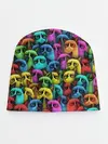 Детская шапка / Разноцветные сердитые коты