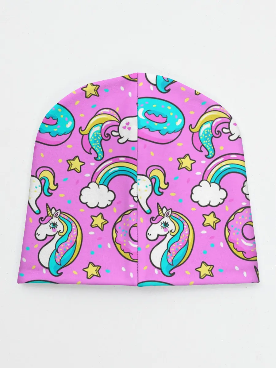 Детская шапка / Котики и Единороги