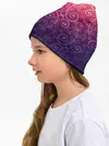Детская шапка / Цветочный узор