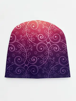 Детская шапка / Цветочный узор