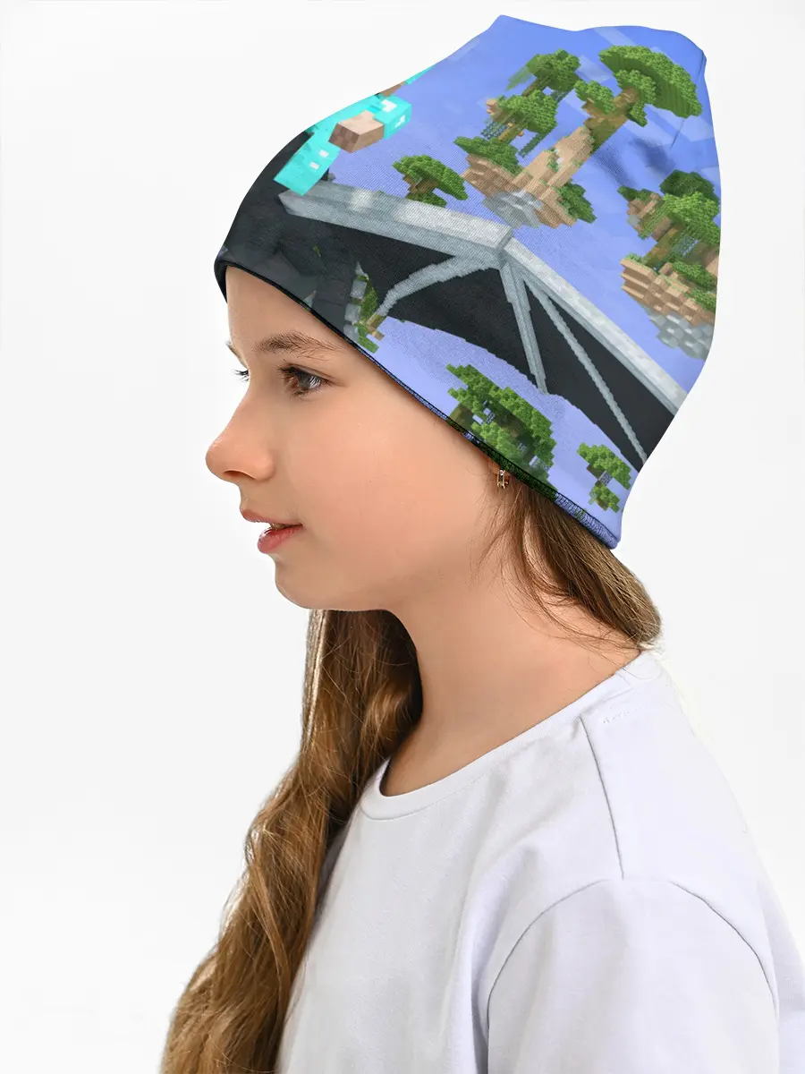 Детская шапка / Стив среди парящих островов.