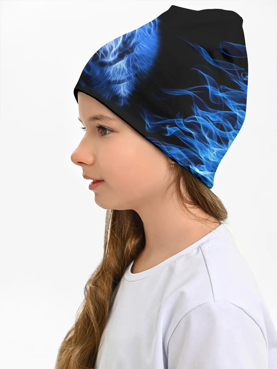 Детская шапка / Синий тигр