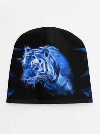 Детская шапка / Синий тигр
