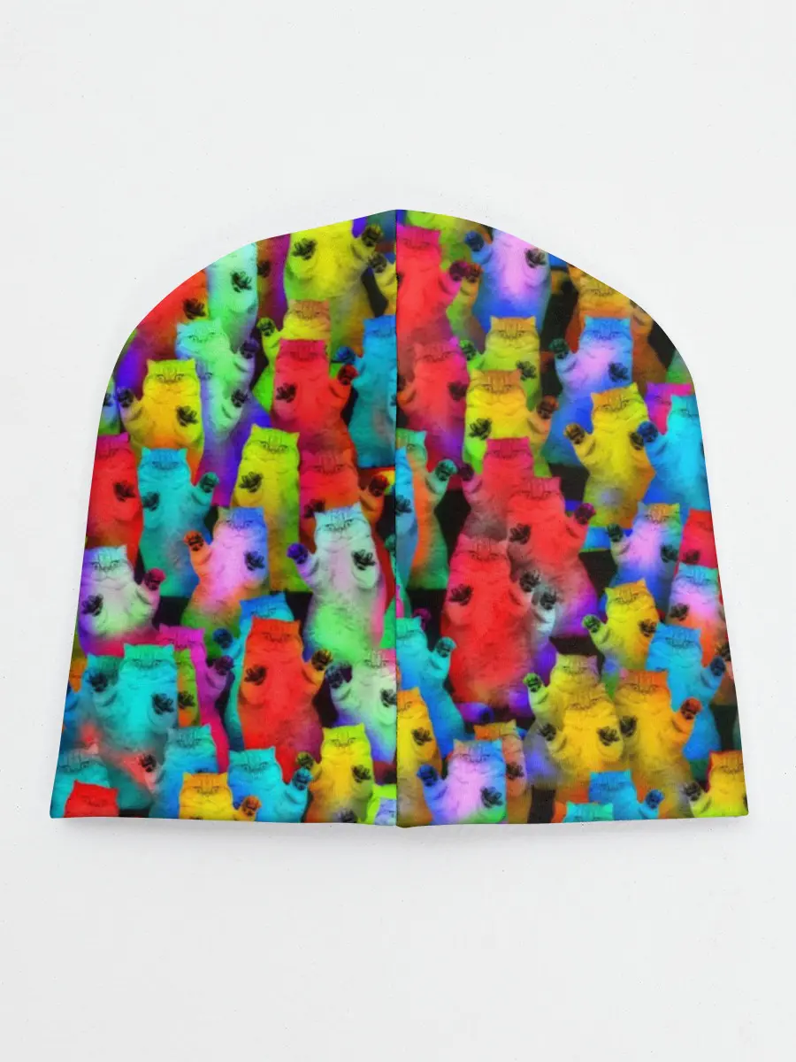 Детская шапка / Котики на дискотеке