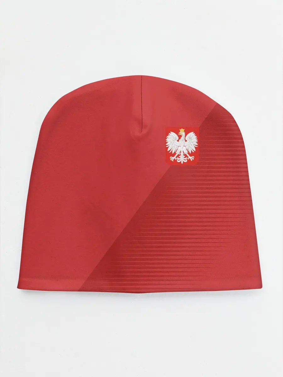 Детская шапка / Польша форма гостевая 2018