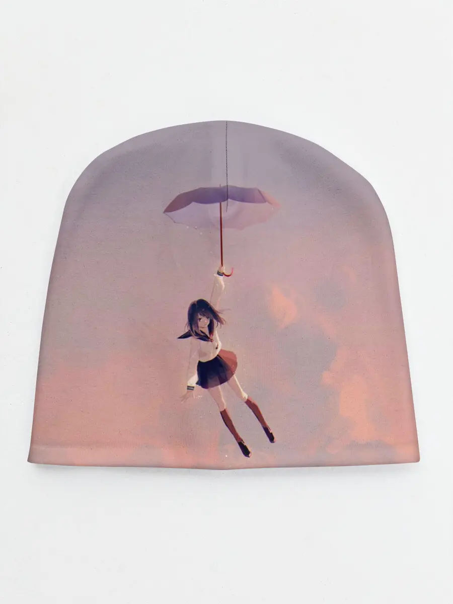 Детская шапка / Девушка с зонтом