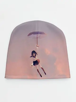 Детская шапка / Девушка с зонтом