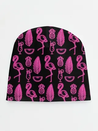 Детская шапка / Светящийся фламинго