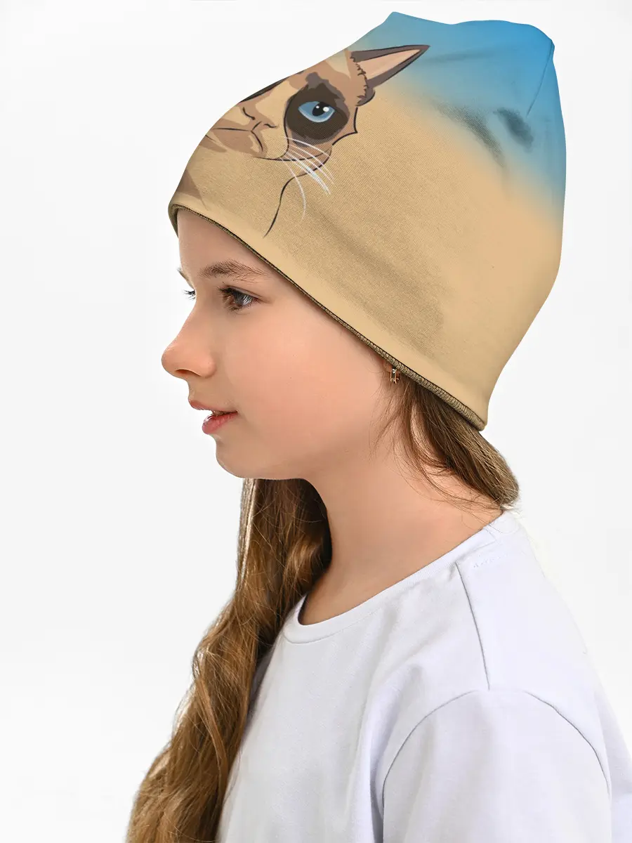 Детская шапка / Grumpy cat ART