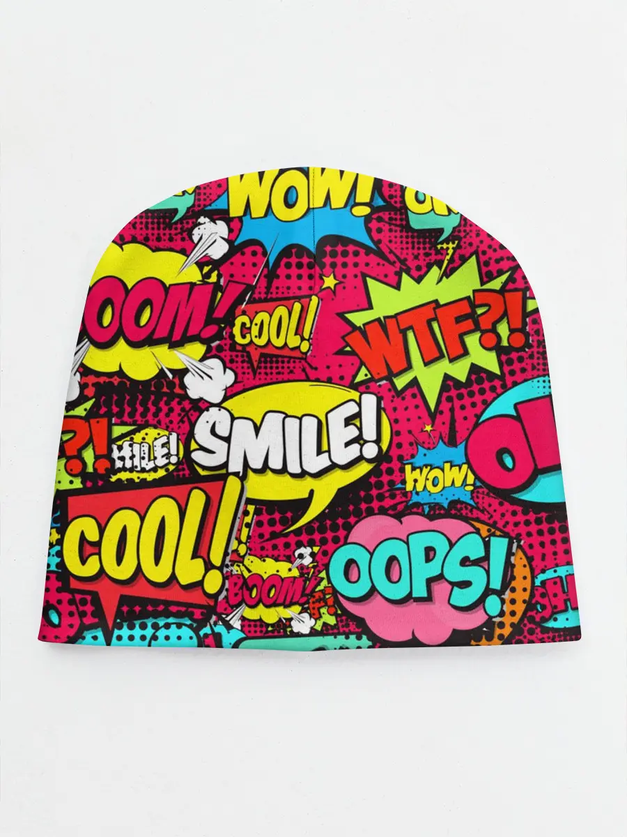 Детская шапка / Стиль pop-art
