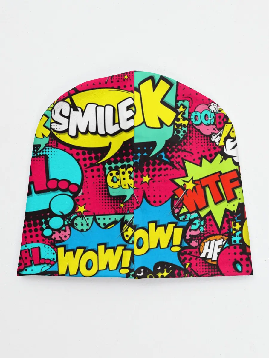 Детская шапка / Стиль pop-art