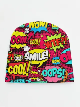 Детская шапка / Стиль pop-art