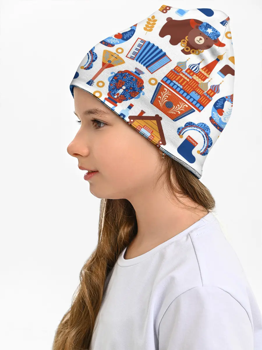 Детская шапка / Традиционный поп арт