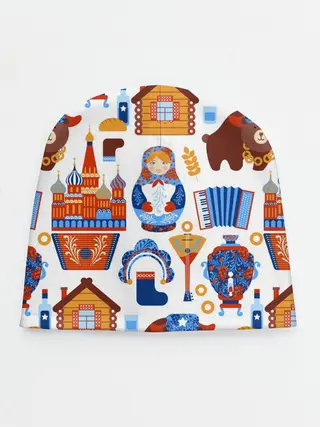 Детская шапка / Традиционный поп арт