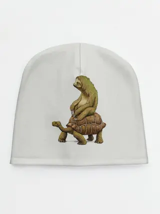 Детская шапка / Ленивец и Черепаха