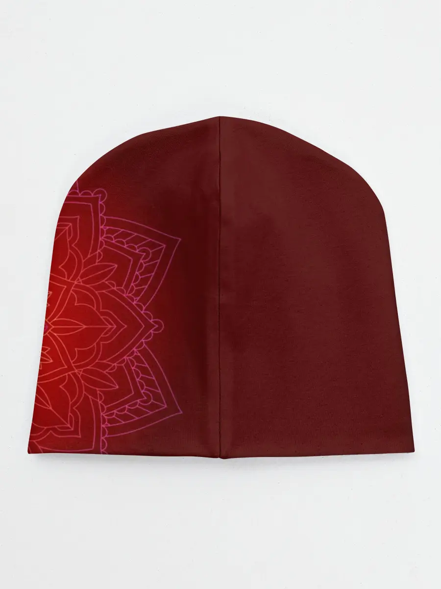 Детская шапка / Красная мандала